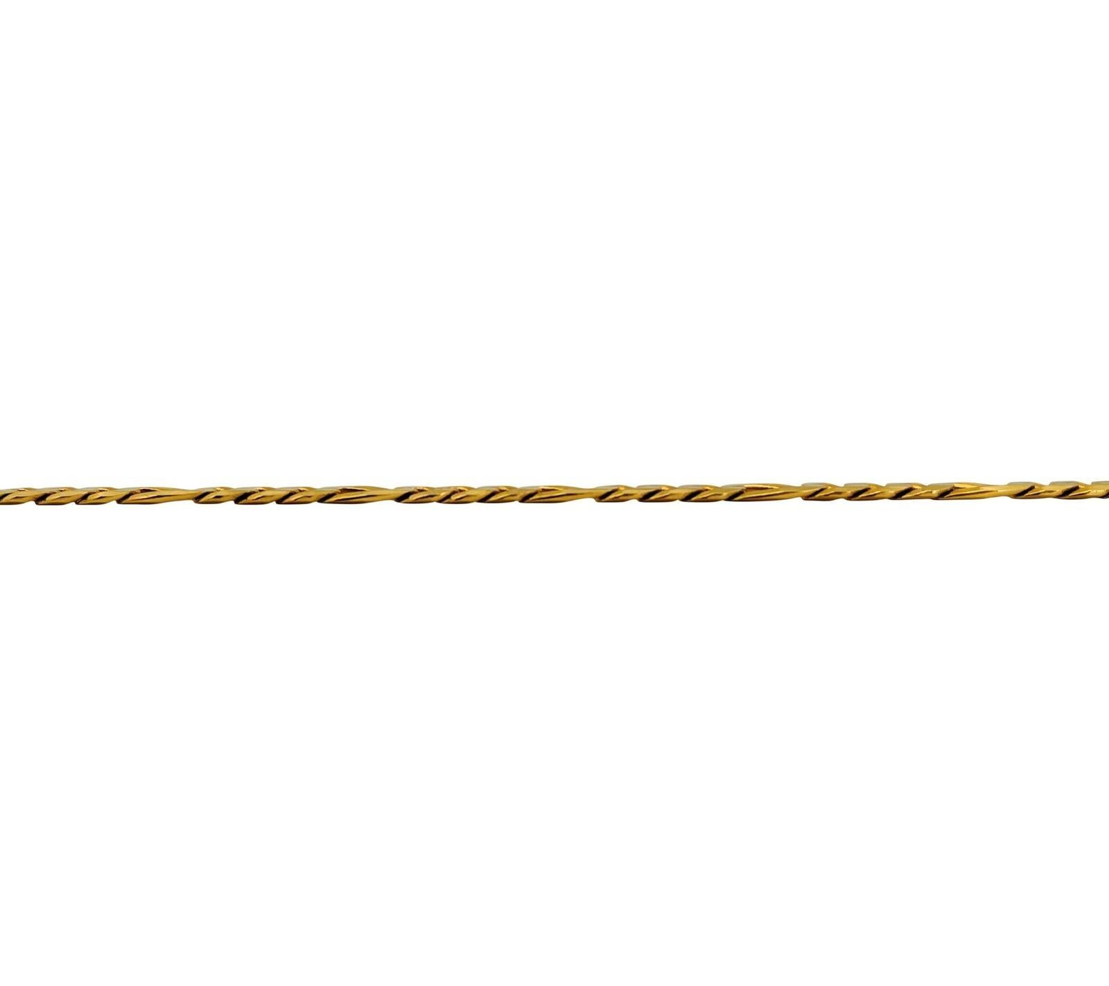 Gliederarmband für Männer aus 18 Karat Gelbgold, Italien im Zustand „Gut“ in Guilford, CT