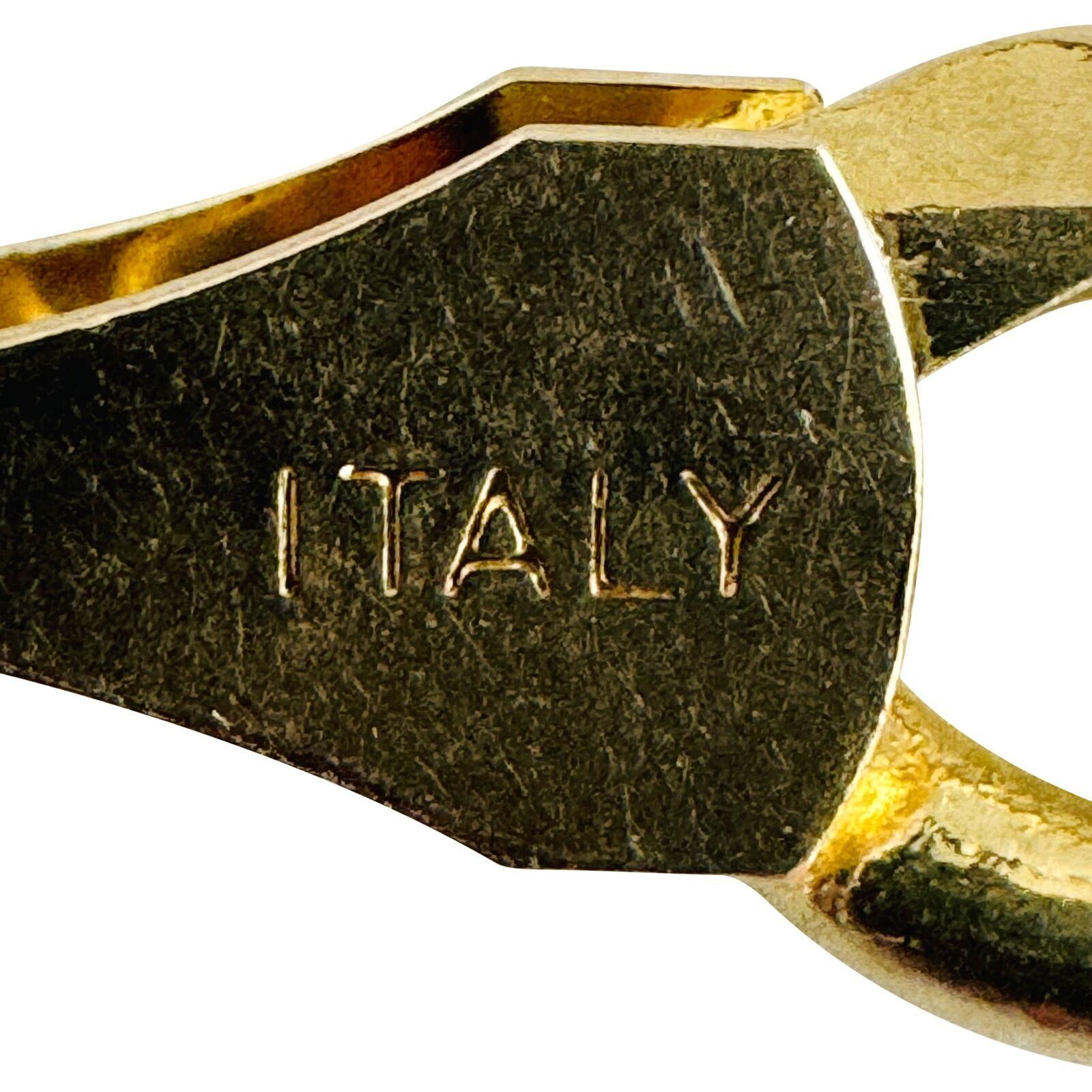 14 Karat Gelbgold Massiv Herren Figaro Link Kette Halskette Italien  6