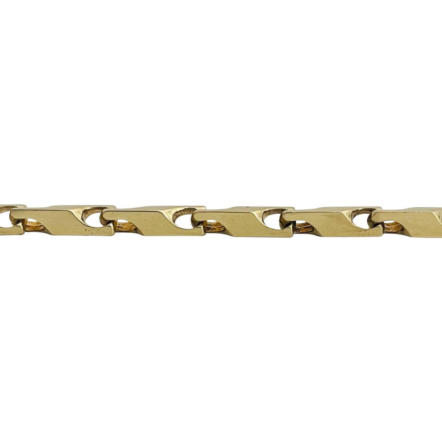 gold bar link bracelet