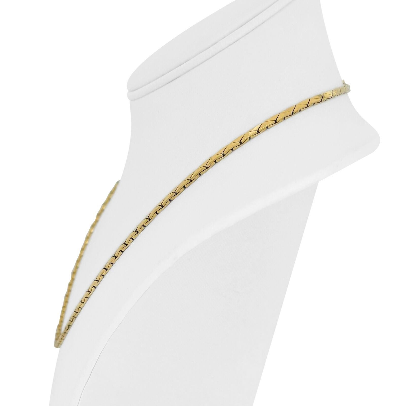 14k Gelbgold 21g solide dicke 2,5 mm Dreieck Kobra Link Kette Halskette 20