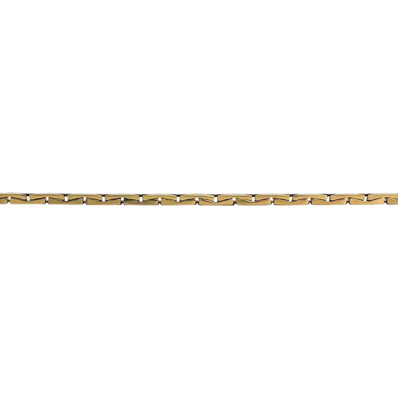 14 Karat Gelbgold massive, dicke, dreieckige Kobra-Gliederkette für Damen oder Herren