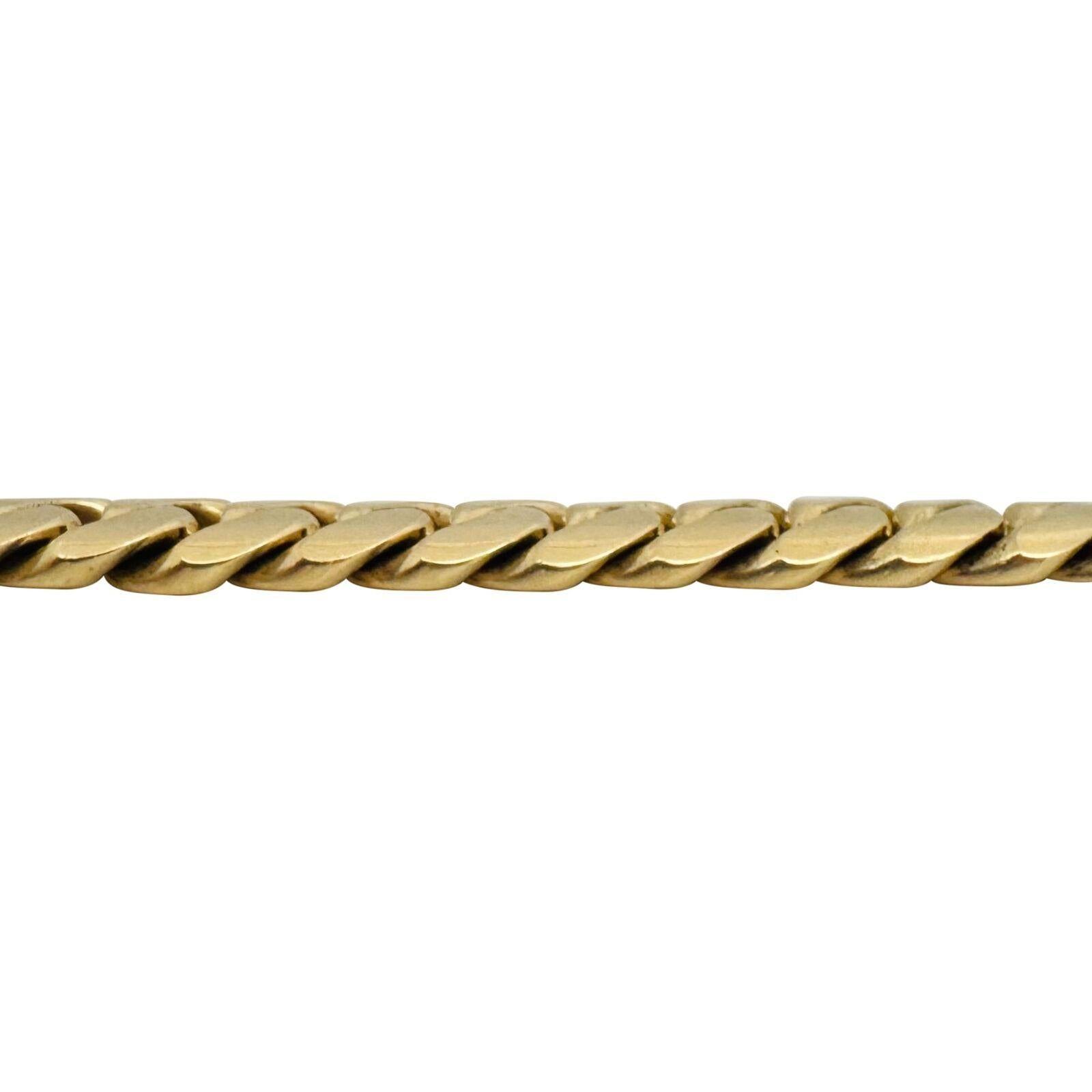 14 Karat Yellow Gold Solid Very Heavy Men's Miami Cuban Link Bracelet  In Good Condition For Sale In Guilford, CT
