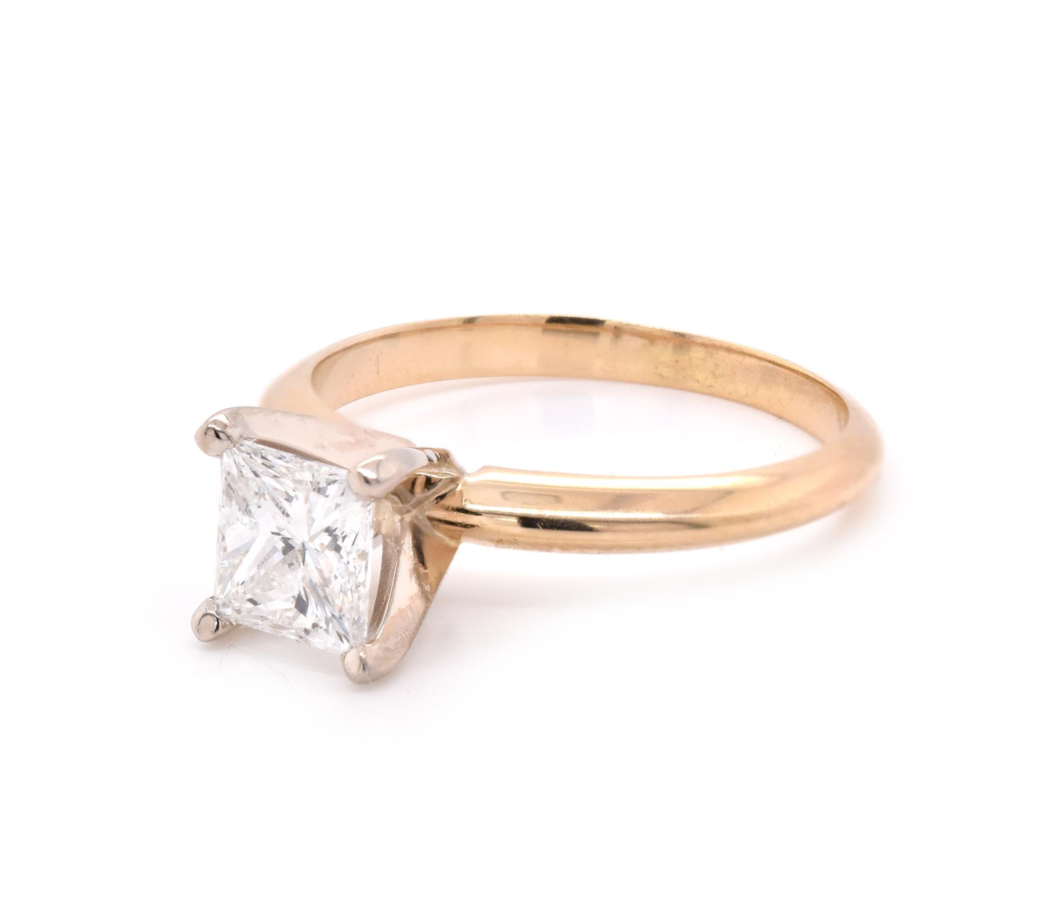 yellow gold solitaire engagement rings