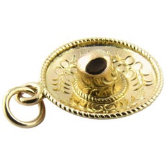 14 Karat Yellow Gold Sombrero Charm