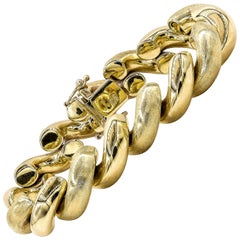 14 Karat Yellow Gold Spiral Bracelet