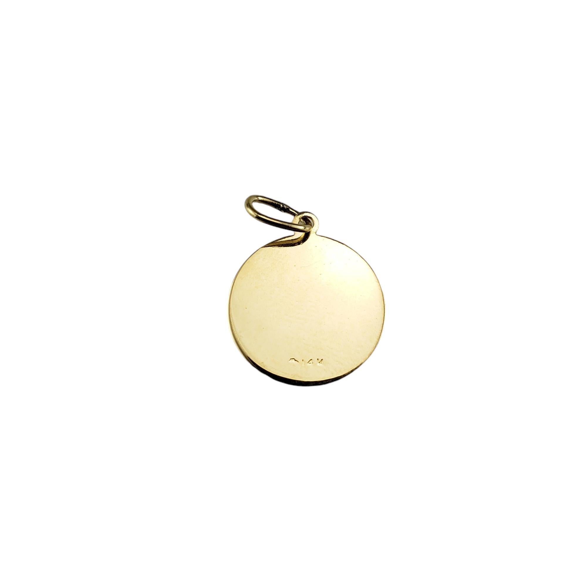 Women's 14 Karat Yellow Gold St. Christopher Medal #19122