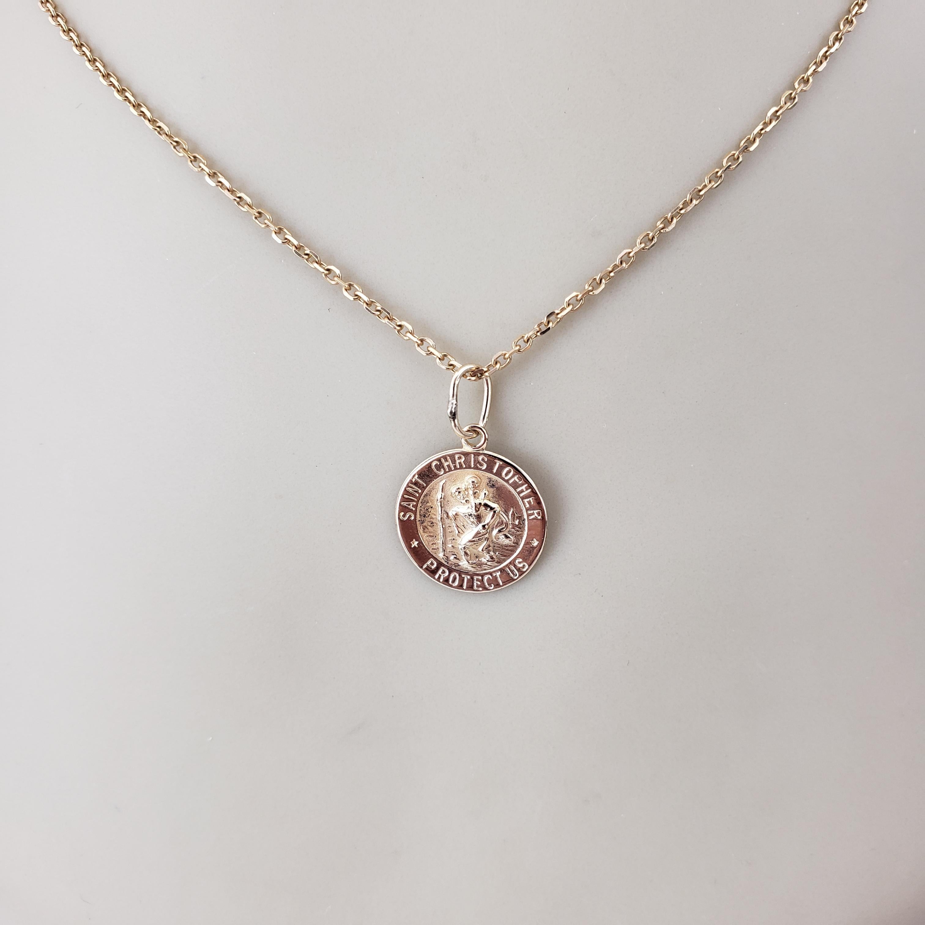 14 Karat Yellow Gold St. Christopher Medal #19122 4