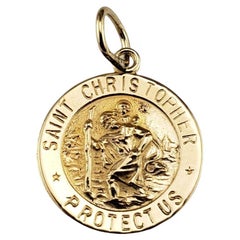 14 Karat Yellow Gold St. Christopher Medal #19122