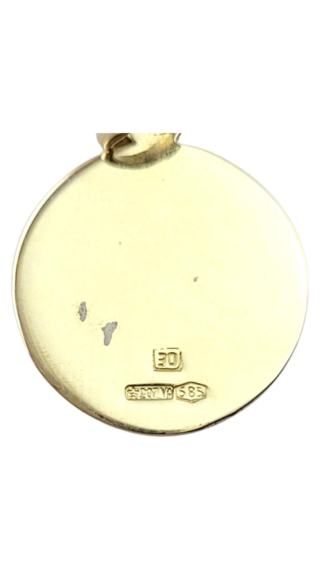 14 Karat Yellow Gold St. Christopher Pendant #21322 4