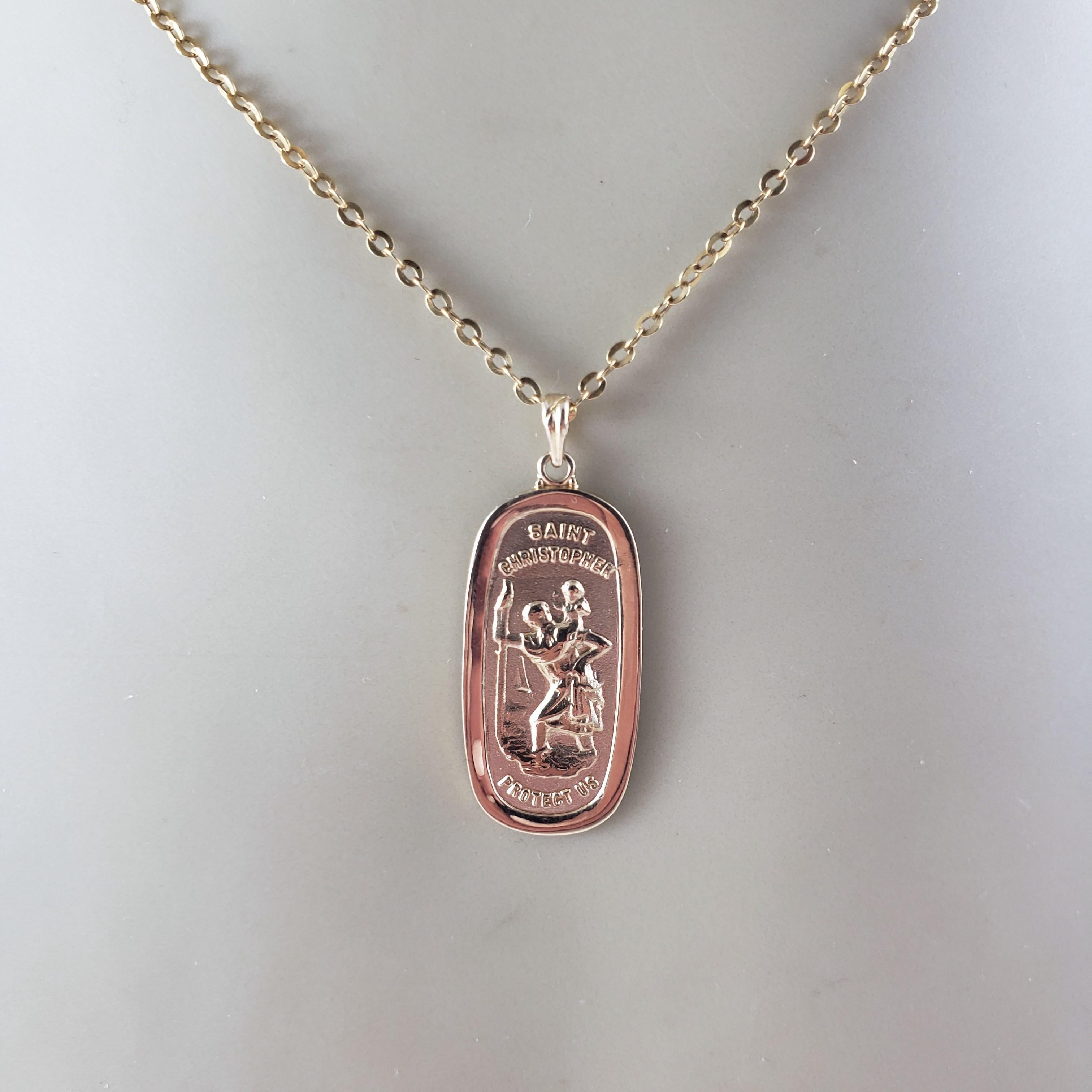 14 Karat Yellow Gold St. Christopher Protect Us Medal 5
