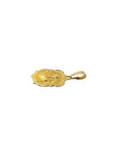 14 Karat Yellow Gold "St. Michael Protect Us" Pendant #23068