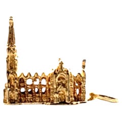 14 Karat Yellow Gold St. Patrick's Cathedral Charm #20348