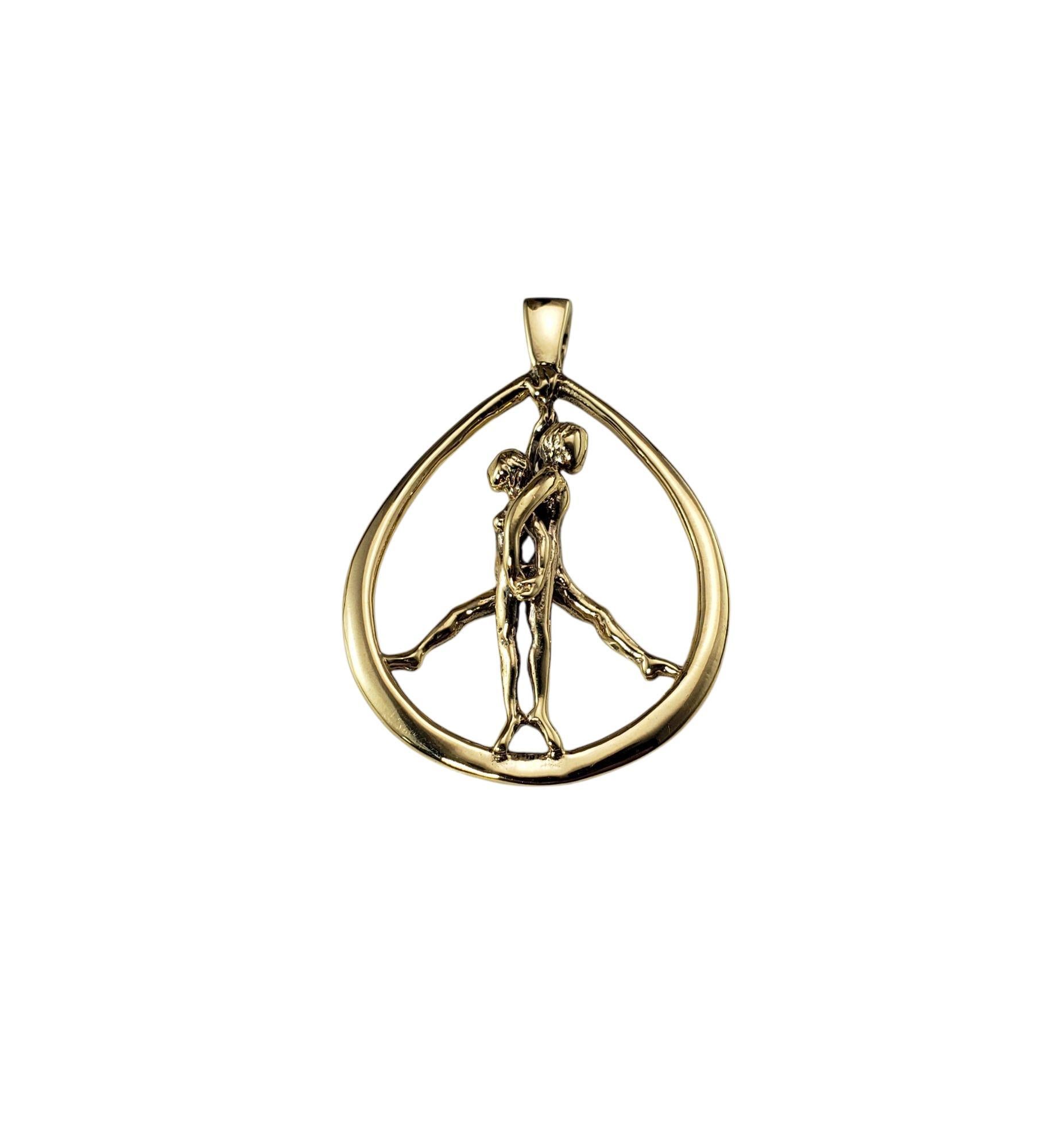 14 Karat Yellow Gold "Stand For Peace" Pendant #21466