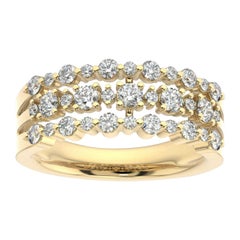 14 Karat Yellow Gold Star Fashion Diamond Ring '2/3 Carat'