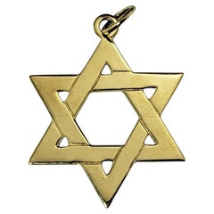 14 Karat Yellow Gold Star of David Pendant #19744