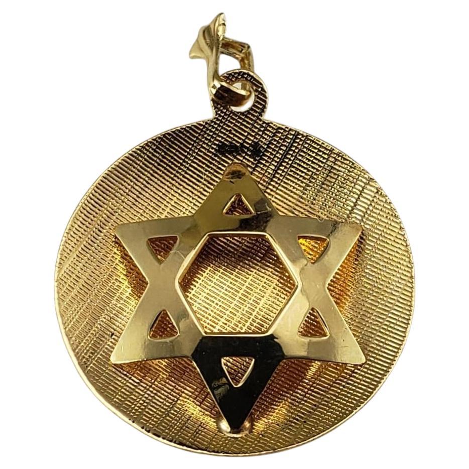 14 Karat Yellow Gold Star of David Pendant #19901