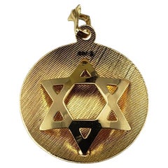 14 Karat Yellow Gold Star of David Pendant #19901