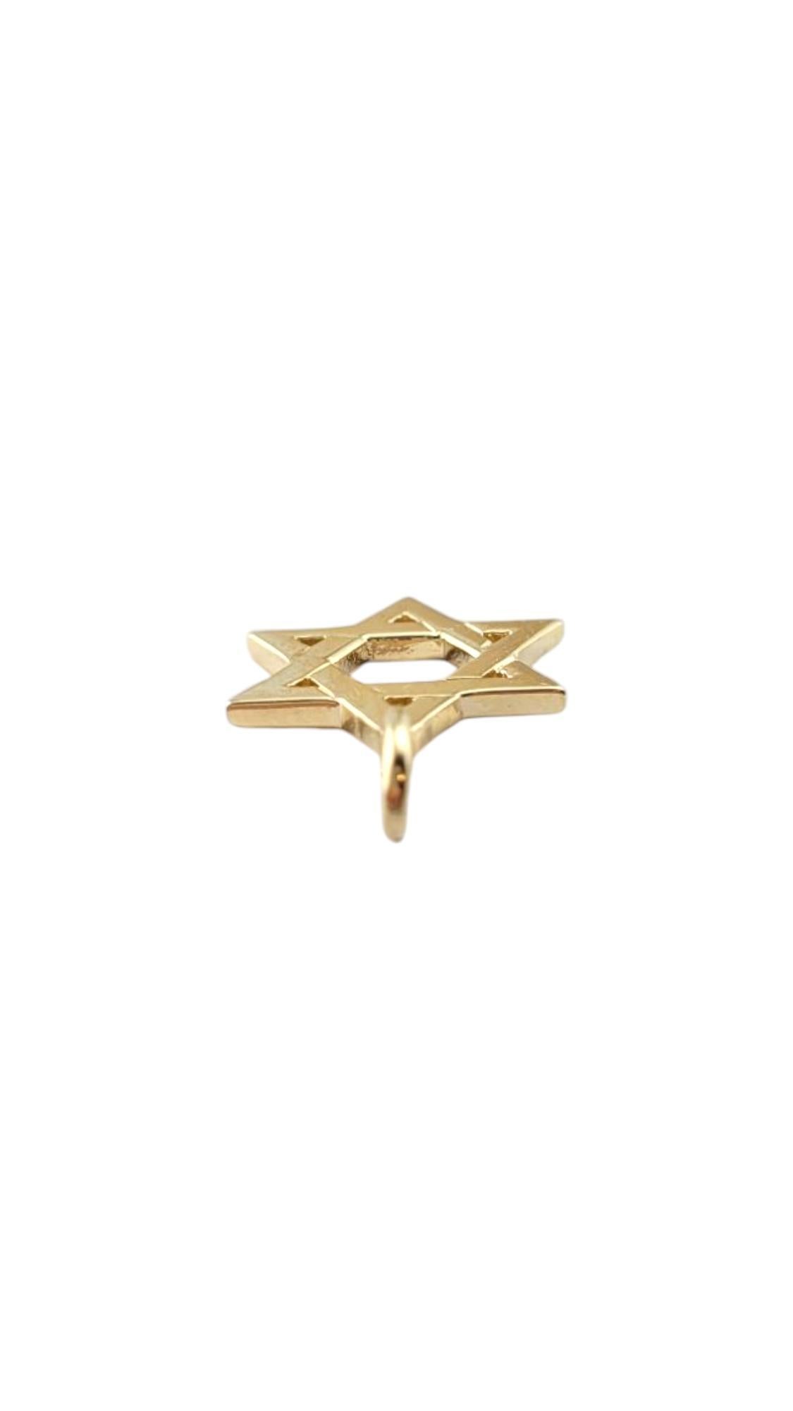 Pendentif étoile de David en or jaune 14 carats #21259 en vente 1