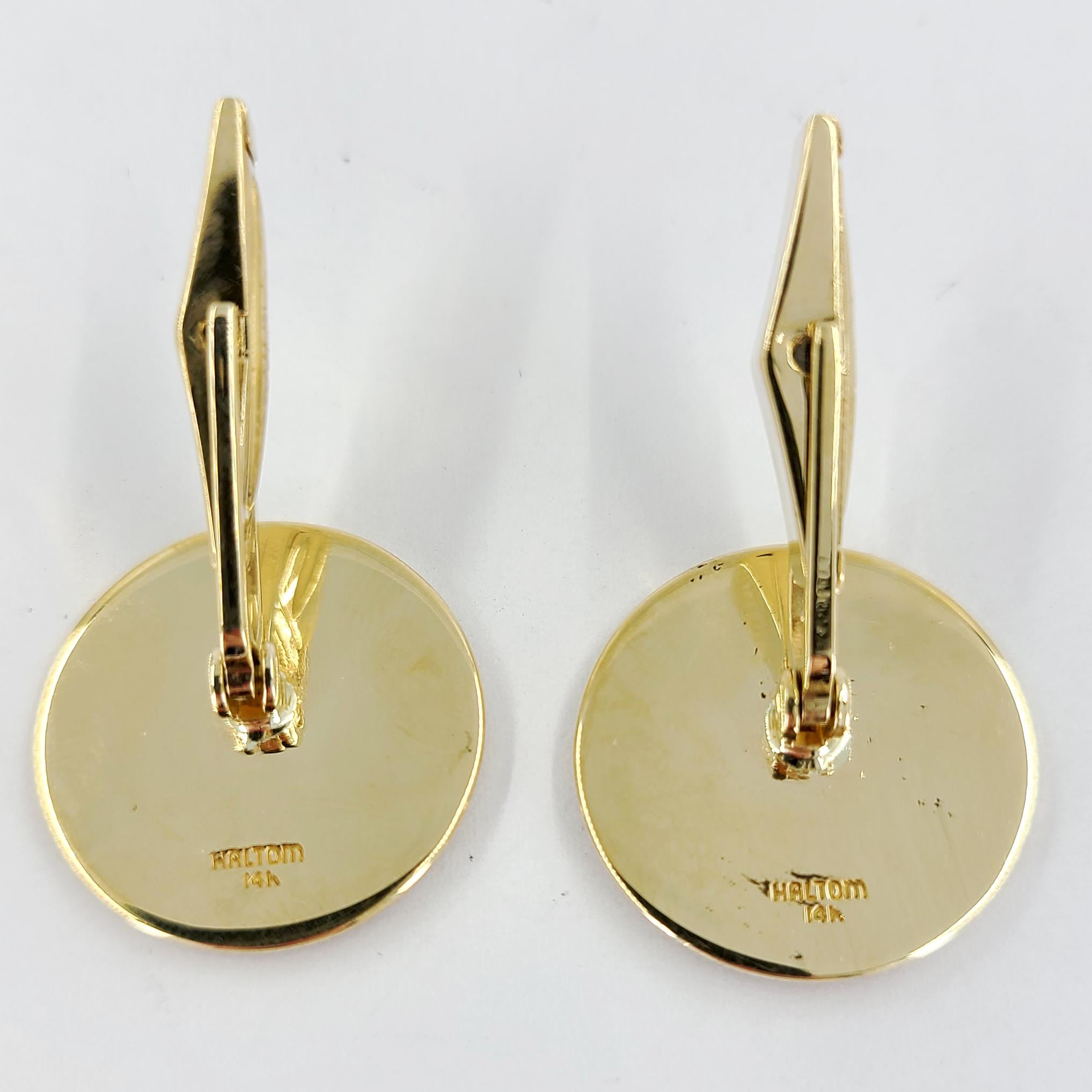 Yellow Gold Star of Texas Cufflinks In Good Condition In Coral Gables, FL