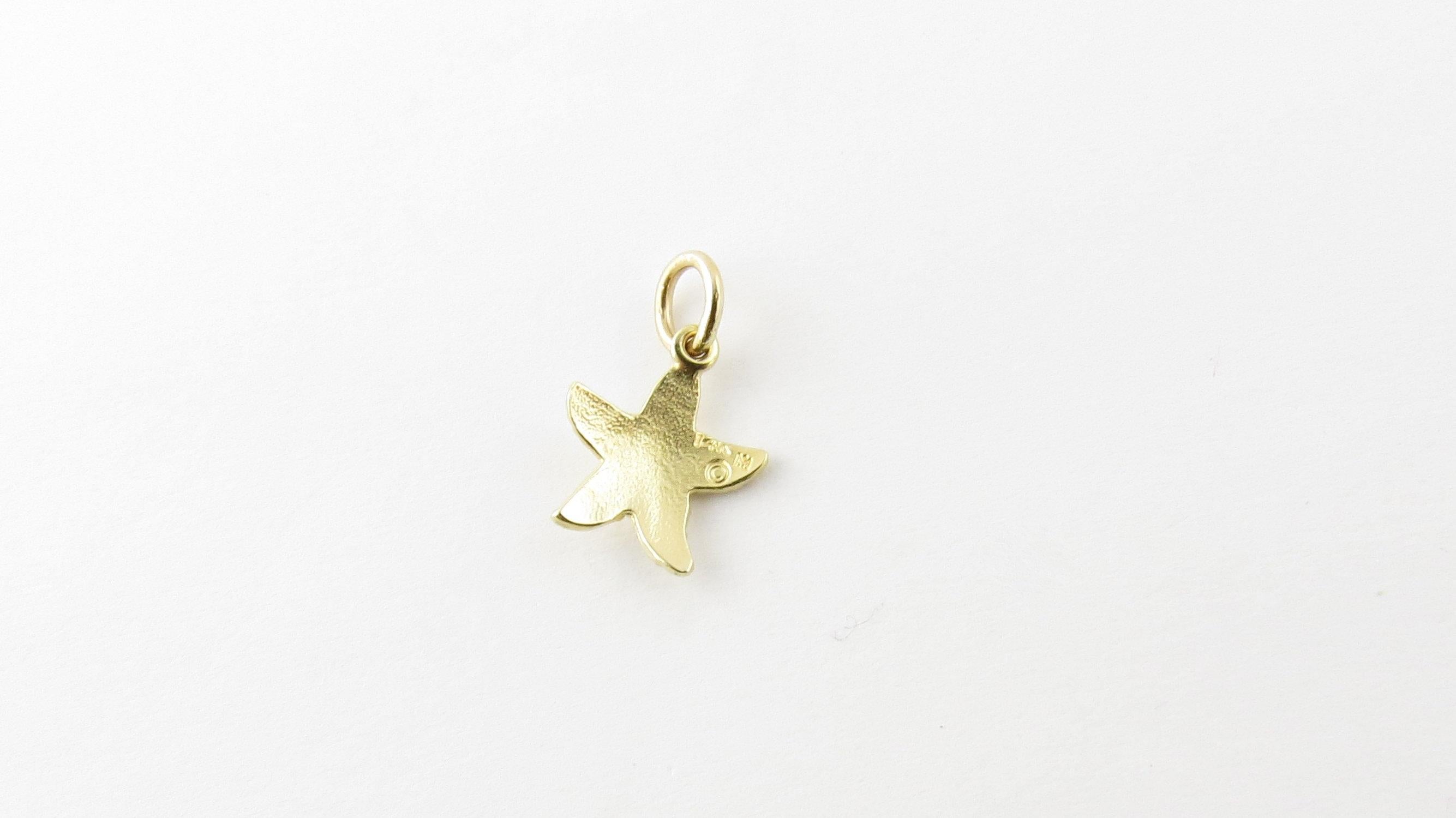 14 Karat Yellow Gold Starfish Charm 1