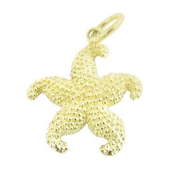 14 Karat Yellow Gold Starfish Charm