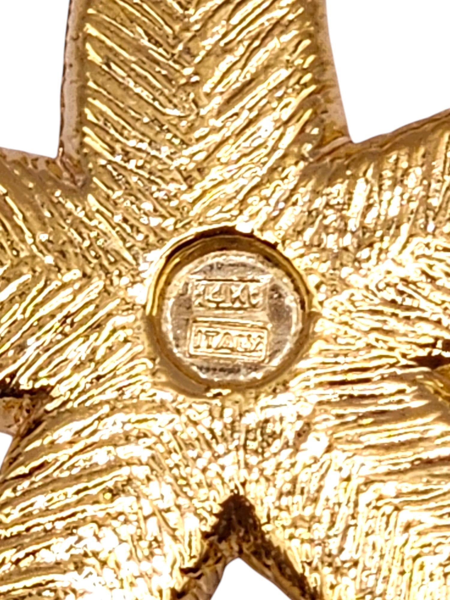 14 Karat Yellow Gold Starfish Sea Star Pendant #19997 2