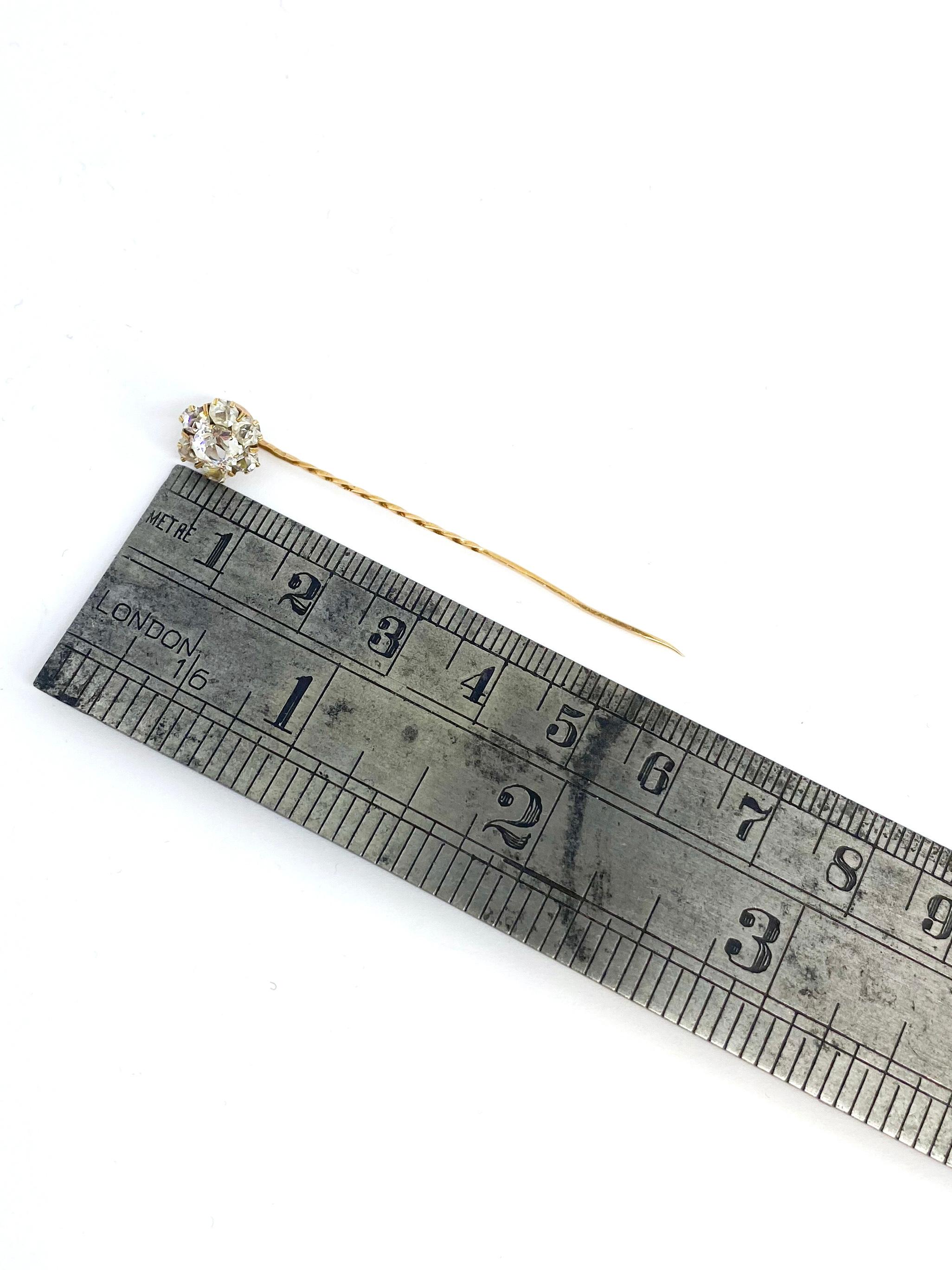 14 Karat Yellow Gold Stickpin, 56 Stamp Russia For Sale 2