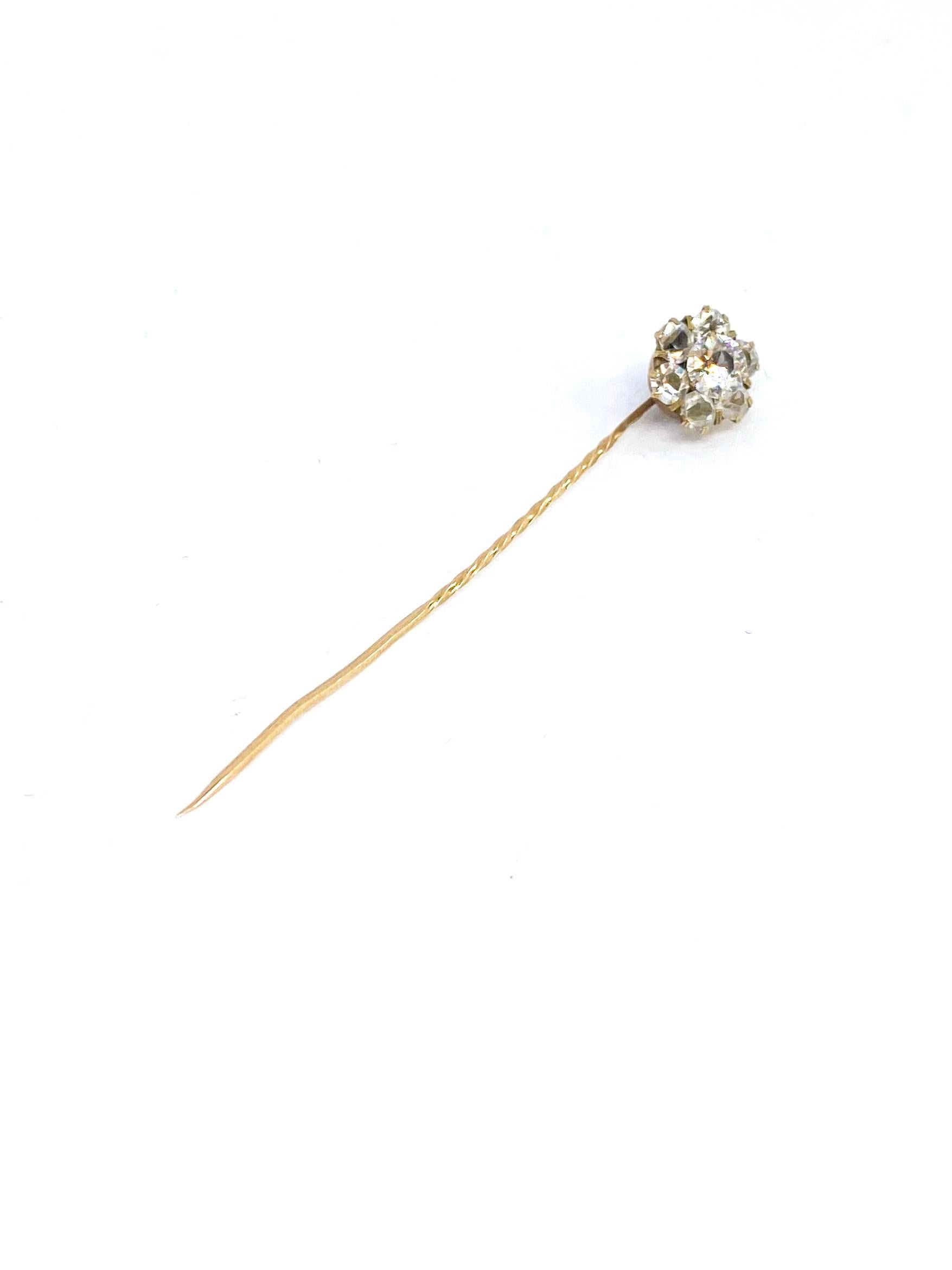 14 Karat Yellow Gold Stickpin, 56 Stamp Russia For Sale 1