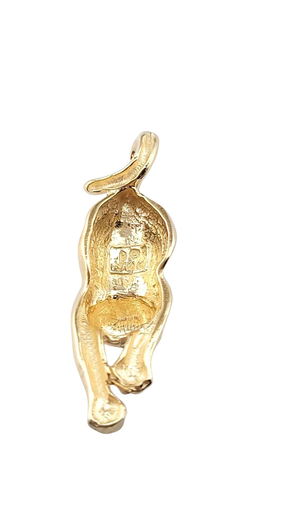 Pendentif chat extensible en or jaune 14 carats n° 21148 Bon état - En vente à Washington Depot, CT