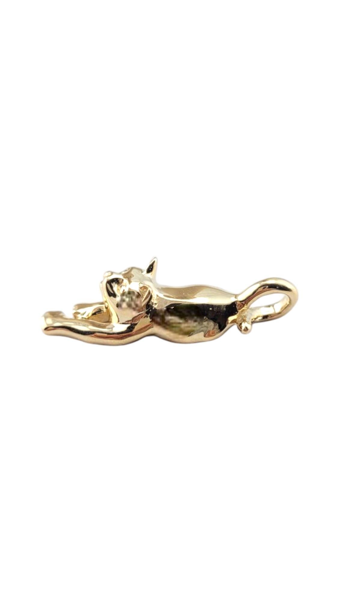 Pendentif chat extensible en or jaune 14 carats n° 21148 en vente 2