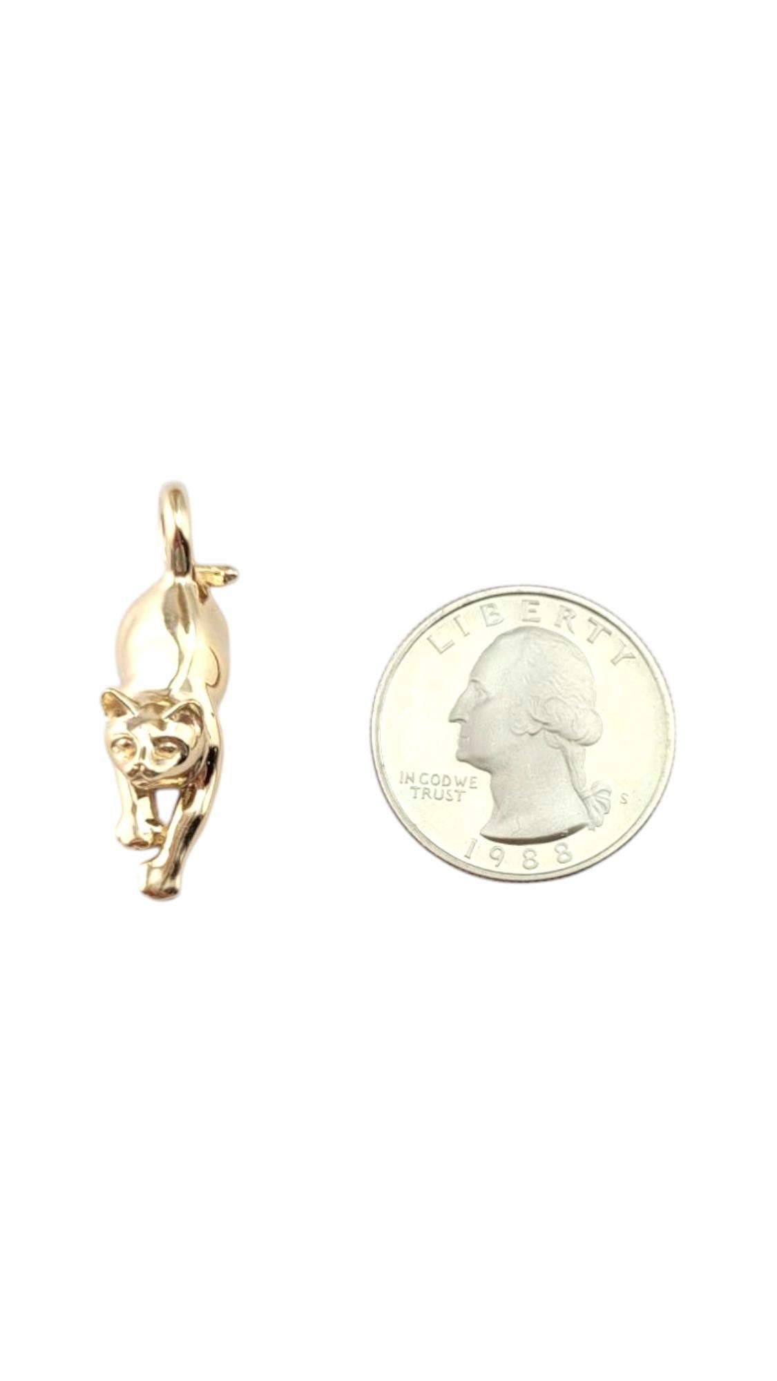 Pendentif chat extensible en or jaune 14 carats n° 21148 en vente 3