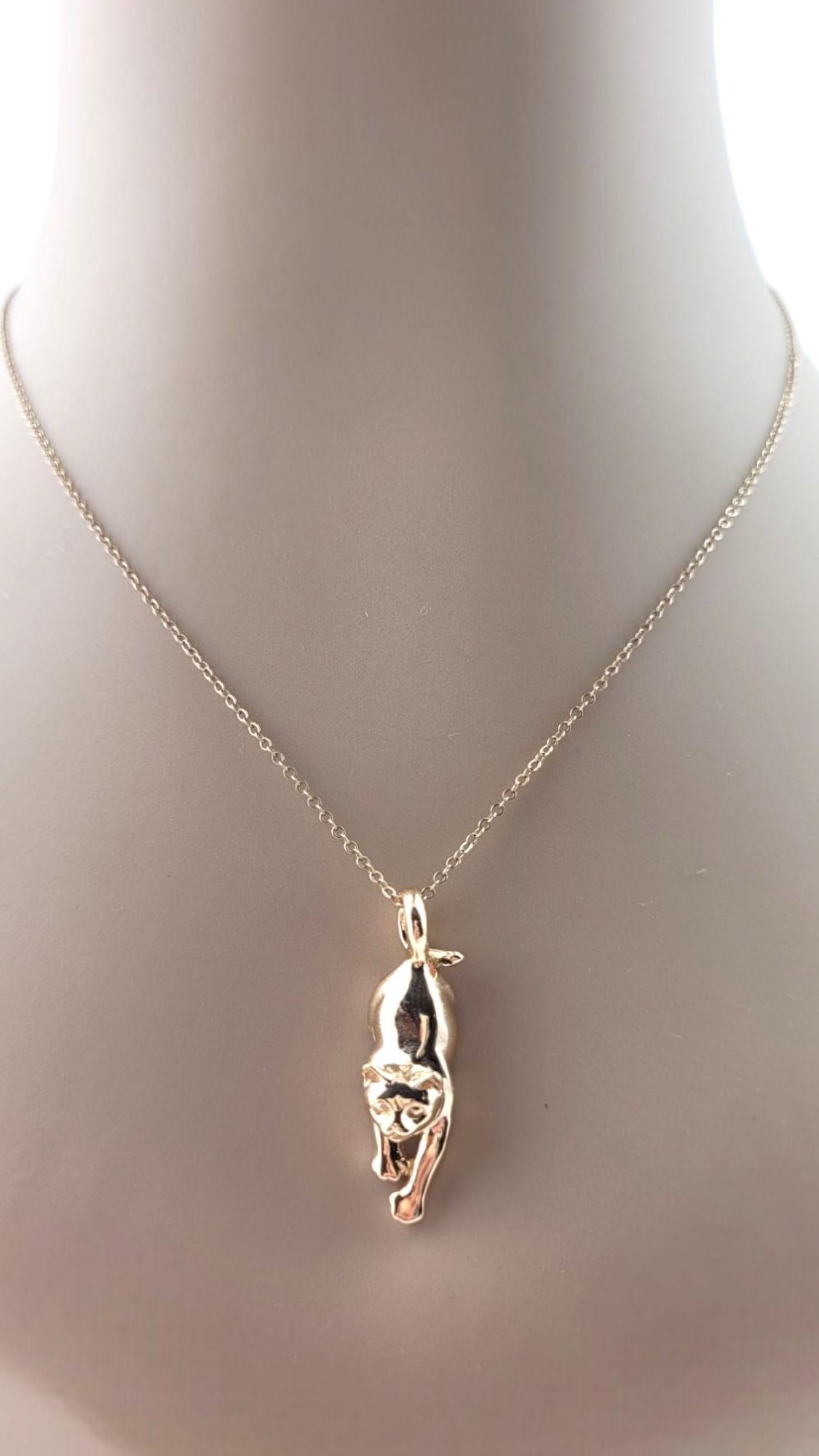 Pendentif chat extensible en or jaune 14 carats n° 21148 en vente 5