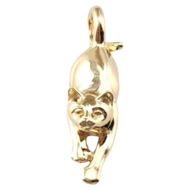Pendentif chat extensible en or jaune 14 carats n° 21148