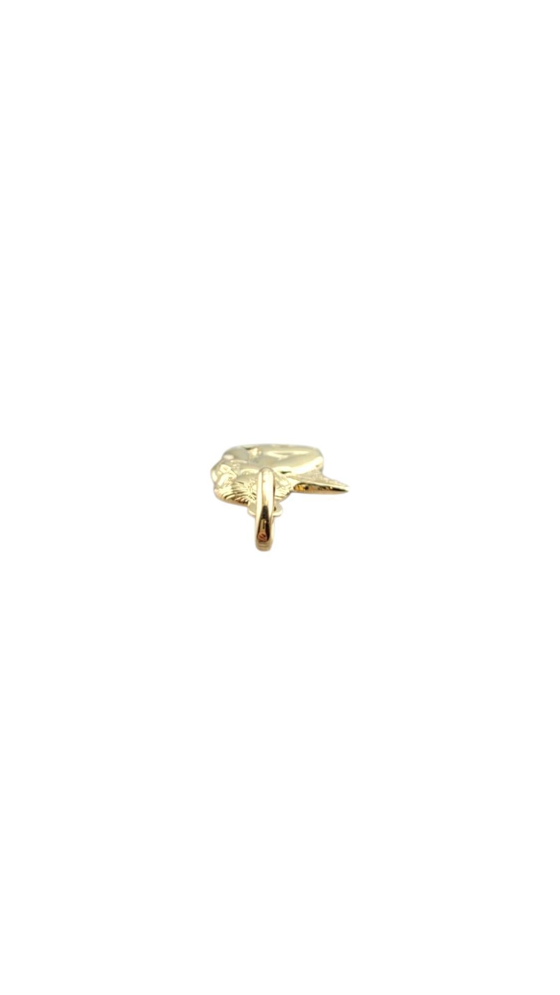 Charm en or jaune 14 carats avec chérubin #22239 en vente 2