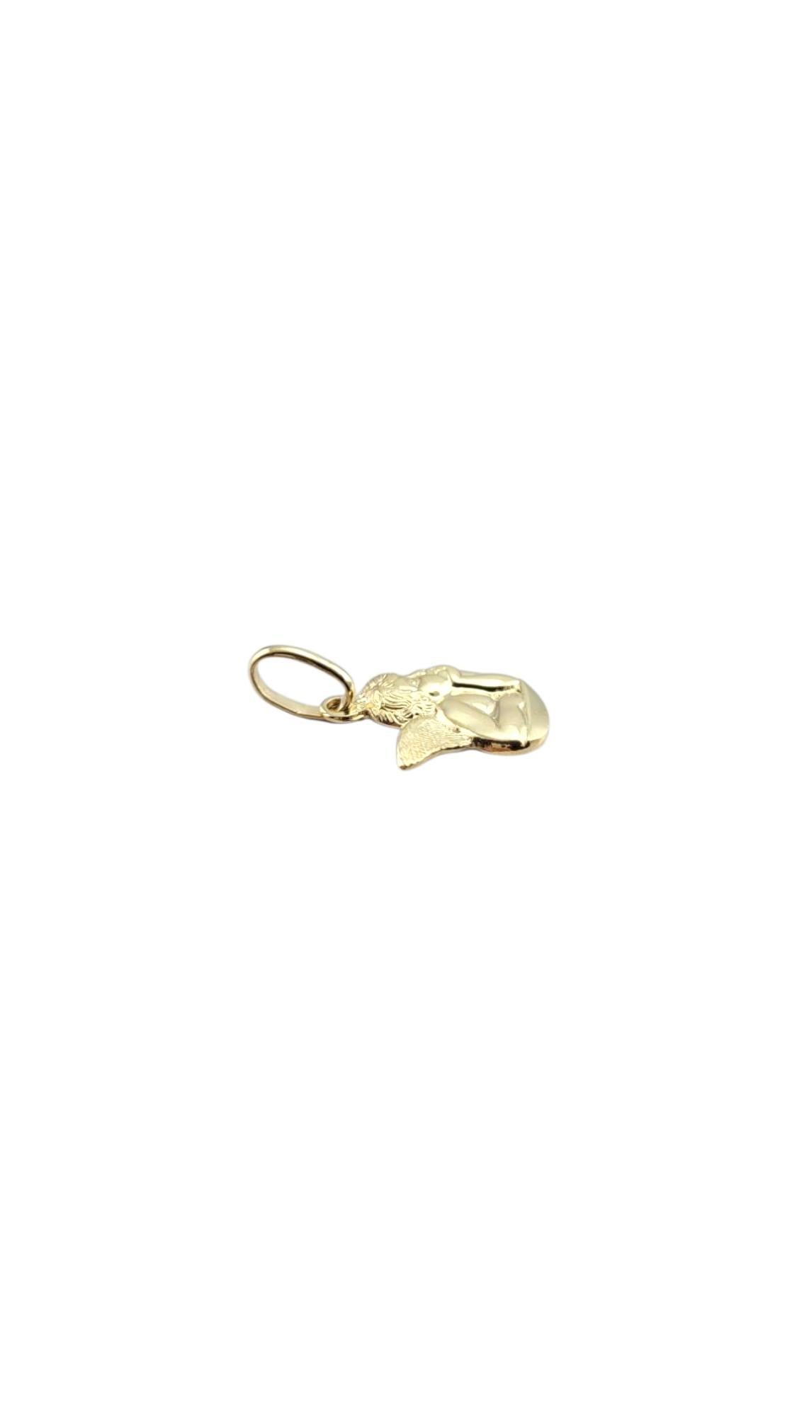 Charm en or jaune 14 carats avec chérubin #22239 en vente 3