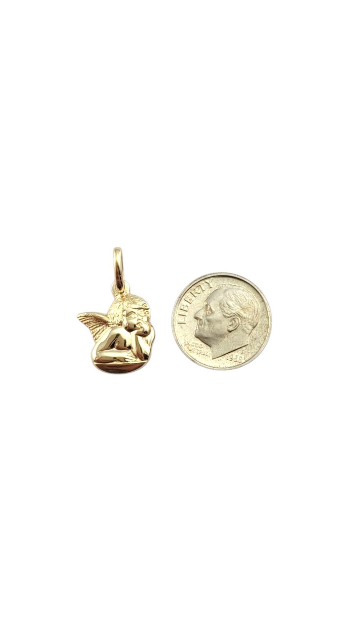 Charm en or jaune 14 carats avec chérubin #22239 en vente 4
