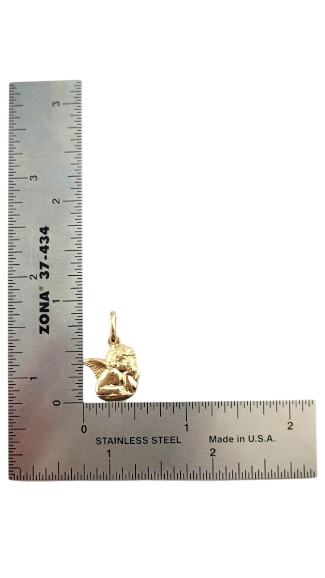 Charm en or jaune 14 carats avec chérubin #22239 en vente 5