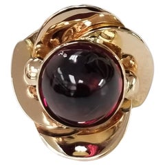 14 Karat Yellow Gold Swirling "Bullet" Shaped Tourmaline 14 Karat Yellow Gold Swirling "Bullet" Shaped Tourmaline