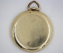 14 Karat Yellow Gold Tavannes Pocket Watch 17 Jewels Patented