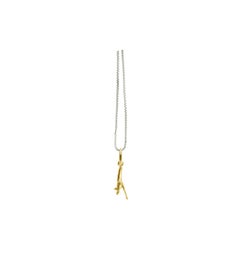Fourteen Karat Yellow Gold Tea Chainka Charm by the Artist