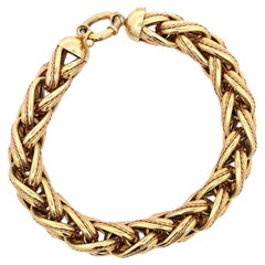 Bracciale A Link in oro giallo 14 carati 20,4 grammi Made in Italy