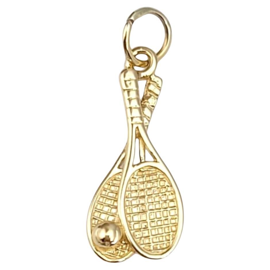 14 Karat Yellow Gold Tennis Racket Charm #21635