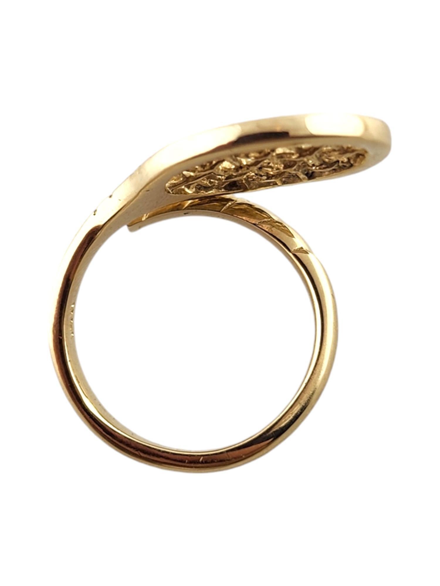 Anillo de raqueta de tenis de oro amarillo de 14 quilates talla 6 #19279 en venta 1