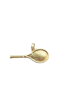 14 Karat Yellow Gold Tennis Raquet Charm #22243