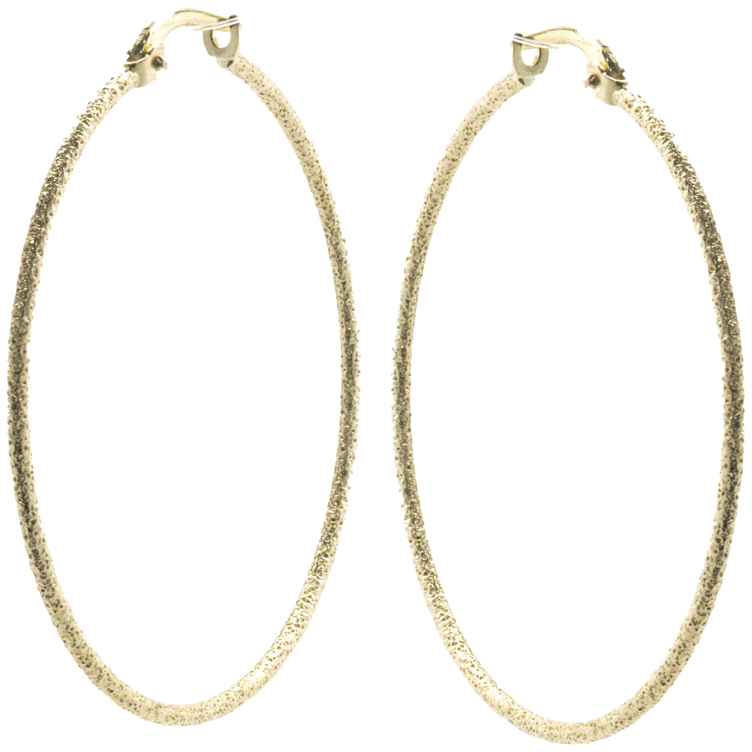 Material: 14K yellow gold
Dimensions: earrings measure 38mm in length
Weight:  3.27 grams