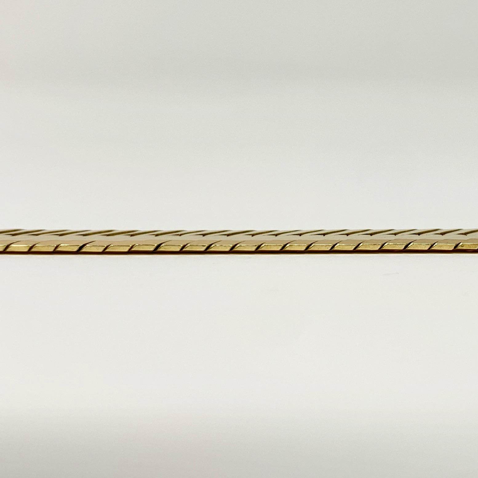 Women's 14 Karat Yellow Gold Thick Herringbone Link Bracelet