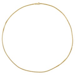 14 Karat Yellow Gold Thick Minimalist Rombo Chain Necklace, Shlomit Rogel