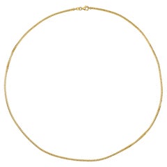 14 Karat Yellow Gold Thick Minimalist Rombo Chain Necklace, Shlomit Rogel