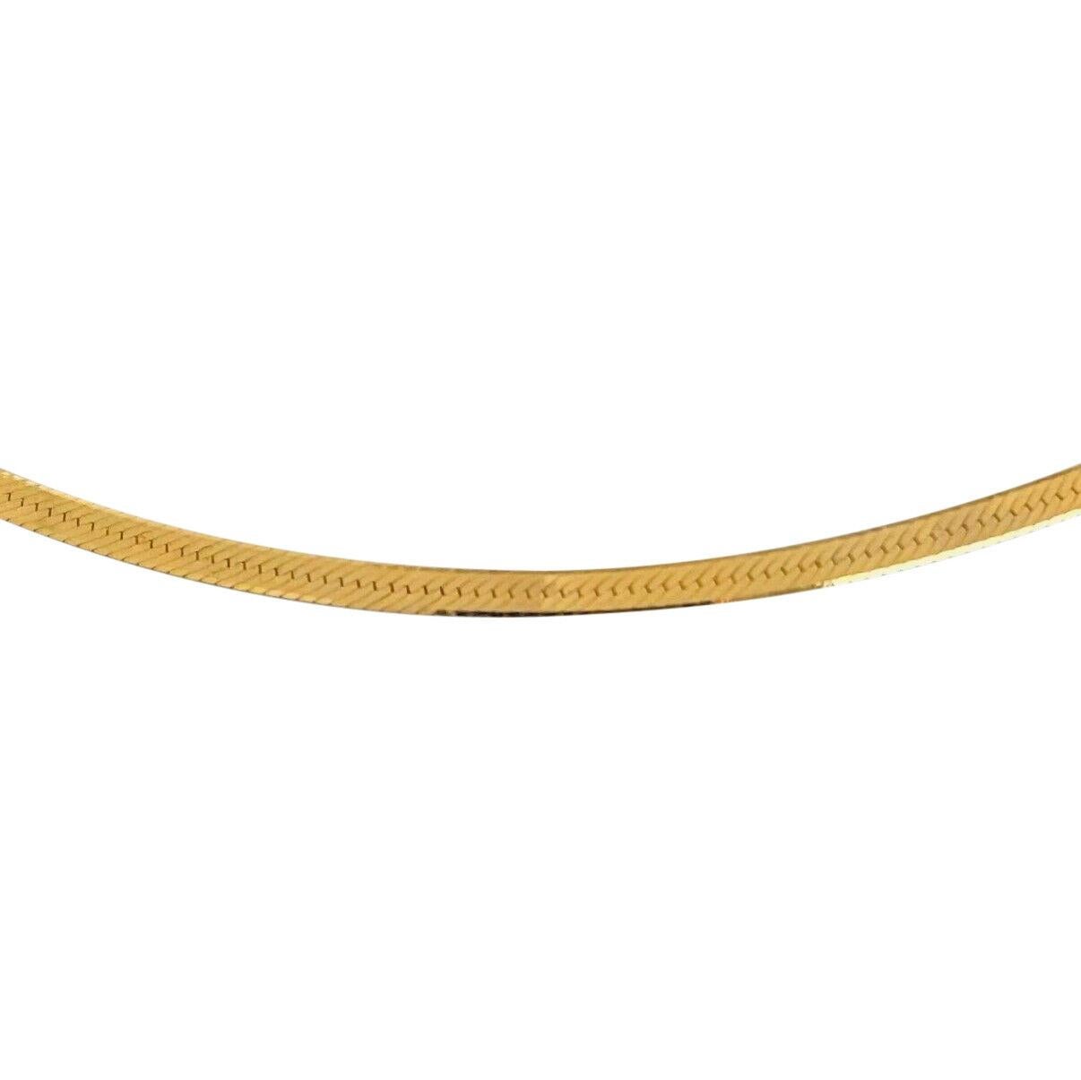 thin flat gold chain
