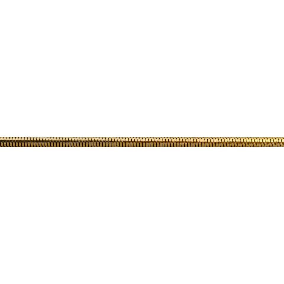 14 Karat Gelbgold dünne UnoAErre Schlangen-Gliederkette Halskette Italien  für Damen oder Herren